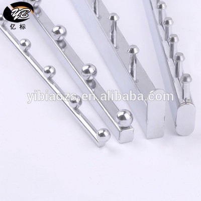 Square Tube Waterfall Crossbar Hook 19*19mm Metal Straight Arm Rectangular Tube Display Hooks