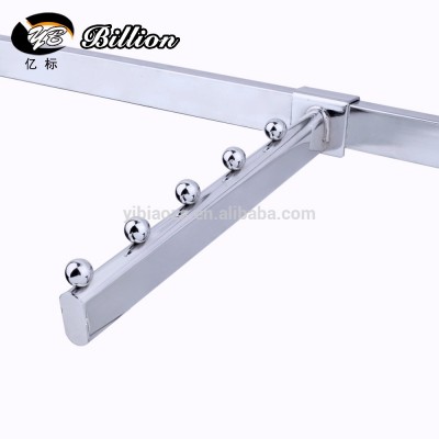 Saddle Mount Fitting Metal Hook,Square Tube Wall Bracket Display Hook Hanger