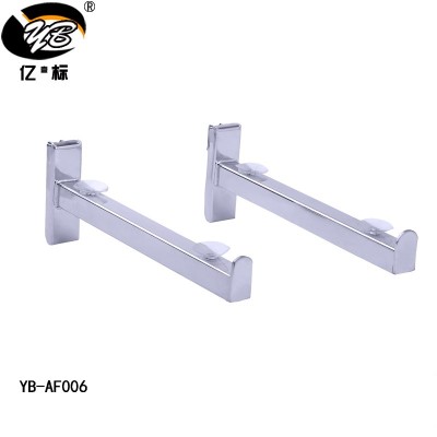 Channel Wall Metal Metal Chrome Color Shelf Hook Glass Bracket For Wood Shelf