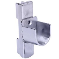 Double Slotted Metal Heavy Duty Iron Shelf Bracket For Square Tube Holding